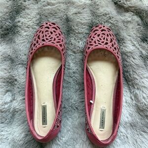 Alex Marie Pink Cutout Flats